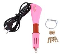 Hotfix Applicatore per riscaldamento rapido, bacchetta magica con strass, applicatore fai da te, per mettere strass e perline, spina UE (rosa)