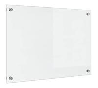 Hothingwell Credence de Cuisine 70 x 50 cm in vetro temperato trasparente | Vetro temperato trasparente, 70 x 50 cm, resistente al calore, graffi e urti, pulizia spugna umida, design minimalista