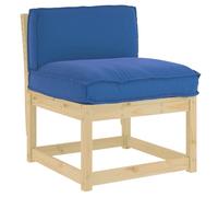 Hothingwell Cuscino in tessuto Oxford blu Royal 70 x 40 x 12 cm | Tessuto Oxford resistente, imbottitura in polipropilene, resistente all'acqua, interno esterno, divano, patio