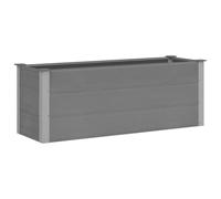 Hothingwell Letto rialzato da giardino WPC 150x50x54 Cm Grigio | Composito legno-plastica,uso esterno,fioriera moderna,piante e fiori,facile assemblaggio,design elegante