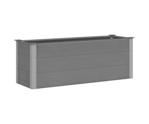 Hothingwell Letto rialzato da giardino WPC 150x50x54 Cm Grigio | Composito legno-plastica,uso esterno,fioriera moderna,piante e fiori,facile assemblaggio,design elegante