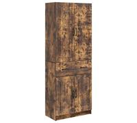Hothingwell Set di mobili in legno di quercia affumicata, 2 pezzi | Pieghevole, impilabile, schienale di sostegno, braccioli confortevoli, scomparti di stoccaggio, interni esterni, pulizia