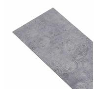 Hothingwell Tavole da pavimento in PVC autoadesive in cemento grigio, 30,5 | Lame imitazione legno, posa senza aiuto, salotti e camere da letto, facile manutenzione, stile minimalista