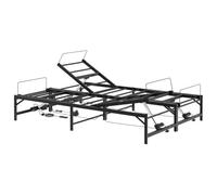 Hothingwell Telaio per letto elettrico regolabile, 140 x 200 cm, colore | Telecomando cablato, barriera al piede,acciaio verniciato a polvere,montaggio rapido, compatibile materassi flessibili