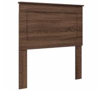 Hothingwell Testiera in legno di quercia marrone, 100 cm | Altezza personalizzabile,design della parete,legno di ingegneria,manutenzione del panno asciutto,uso versatile