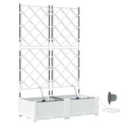Hothingwell Vaso da giardino, 2 pezzi, 80 x 40 x 126 cm, in PP | Fioriera moderna,terrazza,piante esterne,design chic,polipropilene leggero,uso esterno