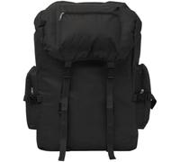 Hothingwell Zaino Stile Esercito 100 L Nero Poliestere 600D Impermeabile, Nero , 65 l, 48