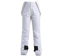 HOTIAN Pantaloni da sci da donna con bretelle, pantaloni da snowboard da donna, invernali, caldi, impermeabili, antivento, rimovibili, pantaloni da sci di fondo, pantaloni termici, pantaloni da
