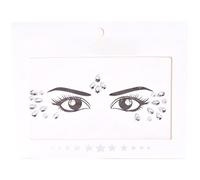 HOTIPS Festival Face Jewels Crystal Body Stickers Make Up Face Gems Glitter Strass Face Sticker per Festival Party Dress UP F0118-03 Crystal