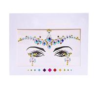 HOTIPS Festival Face Jewels Crystal Body Stickers Make Up Face Gems Glitter Strass Face Sticker per Festival Party Dress UP F0118-YT-78