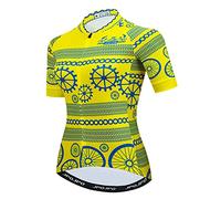 Hotlion Ciclismo Jersey Donne Estate Bike Camicie Strada Bike Giacche Manica Corta MTB, Cu0100, XXL
