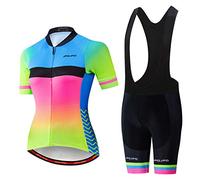 Hotlion Donne Ciclismo Jersey Imposta Estate Bike Abbigliamento Vestiti Della Bicicletta Da Strada Manica Corta Biking Outfits, B6jp2018, Medium