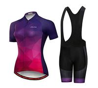 Hotlion Donne Ciclismo Jersey Imposta Estate Bike Abbigliamento Vestiti Della Bicicletta Da Strada Manica Corta Biking Outfits, B2jp2005, Large