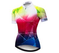Hotlion Donne Ciclismo Jersey Top Estate Bike Shirt Manica Corta Bicicletta Abbigliamento CD5731, 20CD5808, M