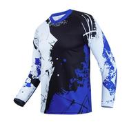 Hotlion Maglia per mountain bike per bambini, a maniche lunghe, da 4 a 14 anni, per motocross, ragazzi e ragazze, abbigliamento da corsa fuoristrada, 21cu9023b, 12 Anni