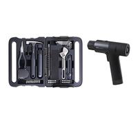 HOTO 40 Pezzi Cassetta Attrezzi Completa e Trapano Avvitatore a batteria 12V