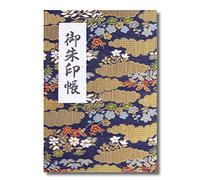 [Hotokudo] 'goshuin-cho' Japanese Pilgrimage stamp (note) Book con copertura di protezione. (Bellows Type, navy. 40 pagine, broccato. Altezza: 16,3 cm larghezza: 11,2 cm (Import Japan))