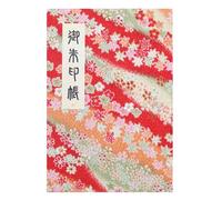 [HOTOKUDO] 'Goshuin-cho' timbro di pellegrinaggio giapponese (note)libro con copertina protettiva (tipo Bellows, Rosso. 40 pagine, crape colorato. H: 6,3 cm W: 11,2 cm, (importazione Giappone))