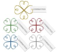 Hotop 20 Pezzi Portafortuna per Aver Superato un Esame Regali di Addio per Colleghi/membri del Team un Pizzico di Fortuna per te Bomboniere Quadrifoglio Piccoli Regali