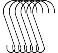 Hotop 6 Pezzi Gancio per Mangiatoia Uccelli 12 Pollici Ganci Inox Antiruggine Gancio da Giardino Gancio del Rami d’Albero per Appendere Casetta Uccelli, Piante, Cestini, Lanterne e Bici (Nero)