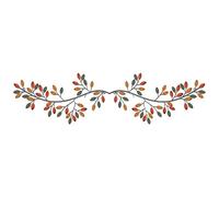 Hotop Decorazione da parete in metallo a forma di foglia di albero, ramo di ulivo, decorazione da parete in ferro battuto, decorazione da parete sopra il letto, soggiorno, decorazione per esterni