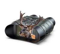 HOTPEAK Binocolo Visione Notturna, 112 MP 4K Binocolo Notturno con Zoom 12X & Batteria Ricaricabile 5000mAh, Scheda 64GB Inclusa, Visione Infrarossa, Perfetto per Caccia, Campeggio & Sicurezza