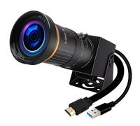 Hotpet Fotocamera USB HDMI con webcam USB 3.0 4K ad alta velocità fino a 60 fps USB con fotocamera per close-up Zoom 5-50 mm fotocamera compatibile con fotocamera industriale Windows Linux Mac