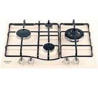 Hotpoint Ariston Piano Cottura a Gas 4 Fuochi 59 cm (1 Bruciatore Wok) Smaltato colore Beige - 7HPCN 640T (OW) R/HA