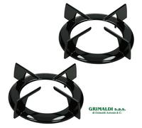 HOTPOINT ARISTON COPPIA GRIGLIE CUCINA 1 FUOCO TONDA NERA DIAMETRO CM.16,5