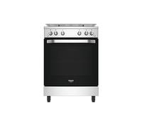 Hotpoint Ariston Cucina a gas HS67G2PMX/IT/1 - Cucina A Gas Con Forno Elettrico 60x60x84cm Inox A Libera installazione Con 4 Fuochi. Forno Con Piano Cottura Classe A+