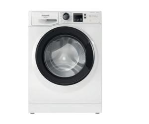 Hotpoint Ariston Front Loader Std Capacità 10KG Colore Bianco Motore Inverter Bpm 1400 Giri Display Digitale Vapore Porta Nera NF1046WKIT