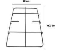 Hotpoint ariston griglia cucina 2 fuochi smaltata nera cm.42,7 x 28 - PF640