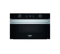 Hotpoint Ariston HAMD74UX Nero, Acciaio inox Microonde con grill Da incasso 31 L 1000 W