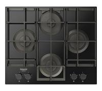 Hotpoint Piano cottura gas 4 zone HAGS 61F BK 1 Black (60cm)
