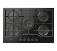 Hotpoint Piano cottura gas 5 zone HAGS 72F BK 1 Black (75cm)