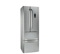Hotpoint E4DG AAA X O3 Side-by-side A++, altezza 195,5 cm, 295 kWh/anno, vano frigorifero da 291 litri, congelatore da 110 litri, tecnologia Active Oxygen
