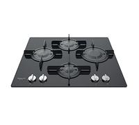 Hotpoint Ariston Piano Cottura a Gas, 4 Zone Cottura, 60 cm, Vetro Nero - FTGHG 641 D/HA(BK)
