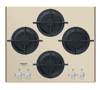 HOTPOINT HAGD 61S/CH PIANO COTTURA 60CM 4 FUOCHI GRIGLIE IN GHISA - CHAMPAGNE