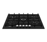 HOTPOINT HAGS 72F/BK PIANO COTTURA 5 FUOCHI GAS 9LIVELLI POTENZA 73CM VETRO NERO