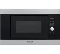 HOTPOINT MF20G IX HA MICROONDE INCASSO, potenza microonde 800 W, capacità 20 l, 6 livelli di potenza, funzione grill 1000 Inox