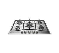 Hotpoint Ariston PCN 752 T/IX/HA Piano Cottura 5 Fuochi a Gas 75 cm (1 Bruciatore Tripla Corona) colore Inox