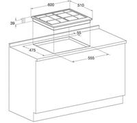 Hotpoint PCN 641 T/IX/HA piano cottura
