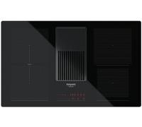 HOTPOINT Piano Cottura a Induzione con cappa integrata, 4 Zone cottura 83 cm, Nero - HVH 92 BK