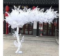 HOTRA Albero di Banyan Bianco Artificiale Pianta Finta Foglie di Stoffa di Seta Albero Finto Bianco per Il Salone del Ristorante dell'hotel per Matrimoni (Color : White2, Size : 1.5 * 1M)