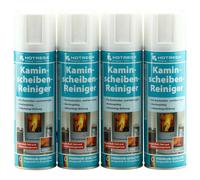 HOTREGA 4x300ml spray Detergente Schiuma per Vetri Camino Stufe