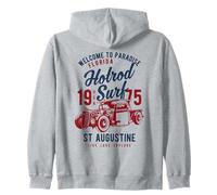 Hotrod Surf Design retrò di St. Augustine Florida Felpa con Cappuccio