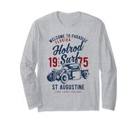 Hotrod Surf Design retrò di St. Augustine Florida Maglia a Manica