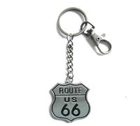 hotrodspirit - Porta Chiave Route 66 metallo Logo Stemma Road USA Auto Moto
