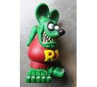 hotrodspirit - Statuetta Rat Fink 30 cm Verde e Rosso in plastica Kustom Hot Rod