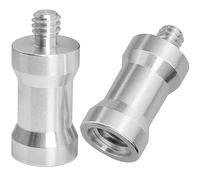 Hotshoe/Coldshoe Adapter LUORNG 2PCS 3/8Inch Femmina a 1/4" Maschio Convertitore Filettato Vite Adattatore Spigot per Studio Light Stand, Hotshoe/Coldshoe Adattatore Testa a Sfera Flash Trigger